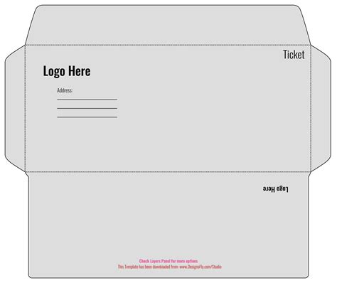 Envelope Print Template