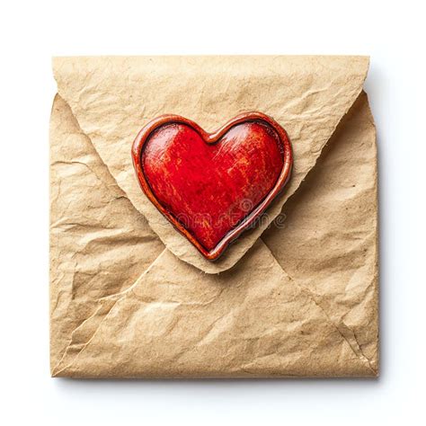 Envelope with heart seal
