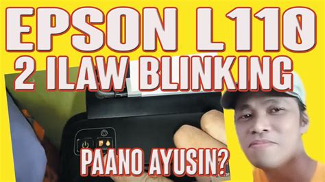 Epson L110 blinking lights