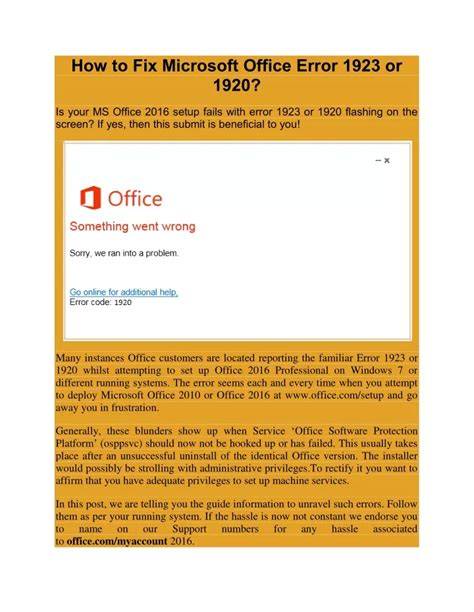 Error 1920