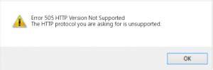 Error 505: HTTP Version Not Supported