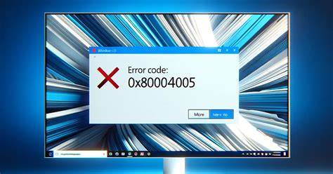 Identifying the Root Cause of Error 0x80004005