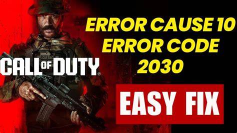 Understanding Error Code 2030 in COD