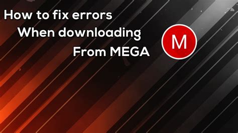 Error saat download di Mega