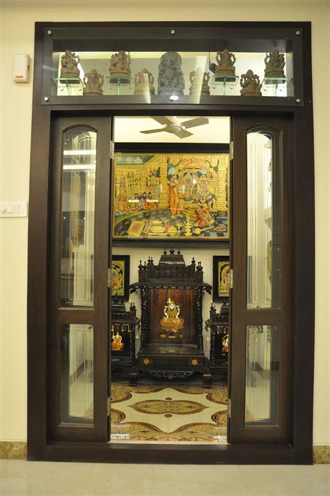 Etched glass door for prayer room