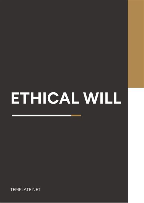 Ethical Will Template