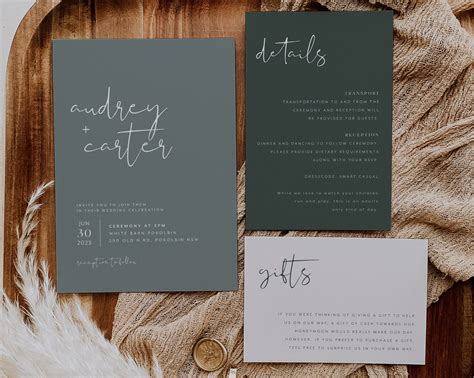 Etsy Invitation Templates