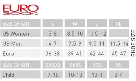 Eu Sock Size Chart
