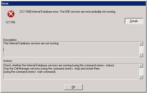 Event ID 2106: Successfully Recovered from Internal Database Error