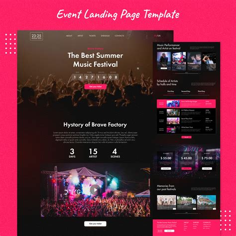 Event Landing Page Templates