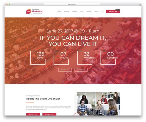Event Organisers Website Template