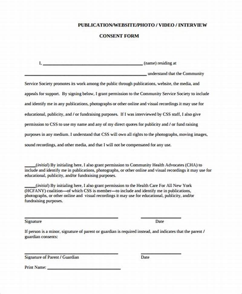 Example Of Consent Form For Interview