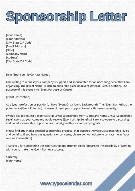 Contoh Surat Pengajuan Sponsorship untuk Acara Komunitas