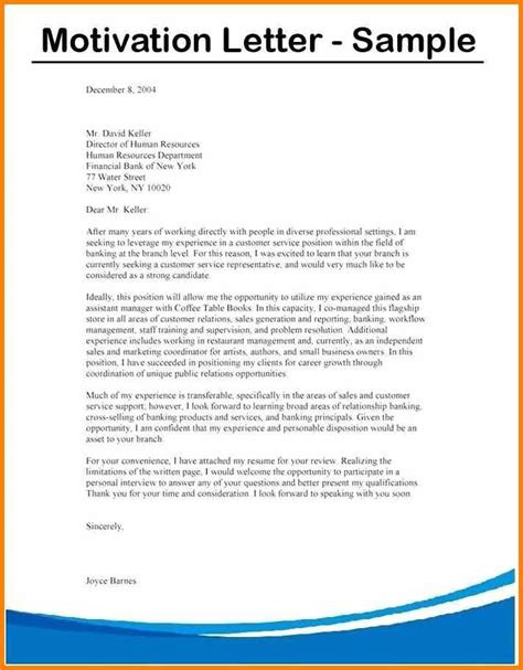 Example of a enthusiastic and motivated application letter