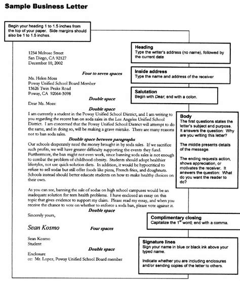 Example of a formal letter heading