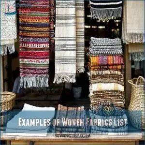 Examples of Woven Products