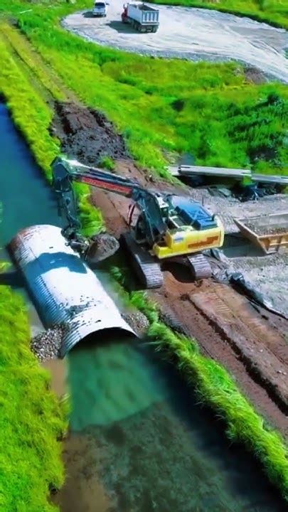 Excavators Helping Build Bridges Faster