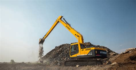 Excavators with Extended Arm Reach