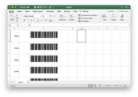 Excel Barcode