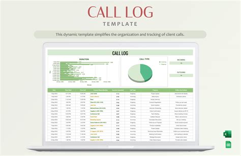 Excel Call Log Template