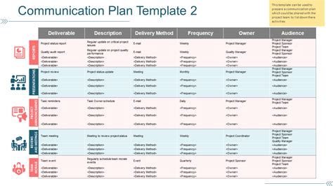 Excel Communication Plan Template