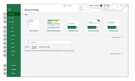 Open Excel and Click File