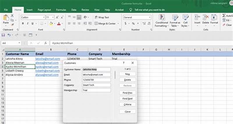 Excel Form Create
