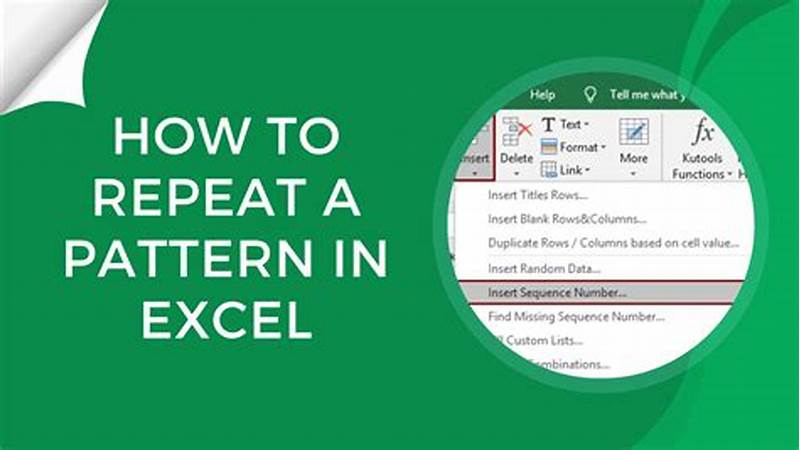 Excel Formula To Repeat A Pattern