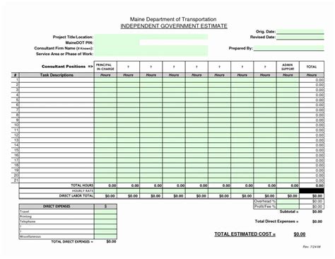 Excel Schedule C Template