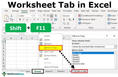 Excel dengan Tab Worksheet