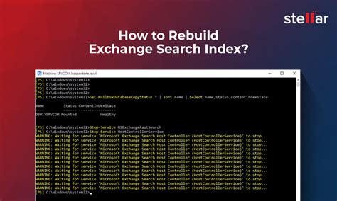 Exchange 2010 Rebuild Catalog Index Script