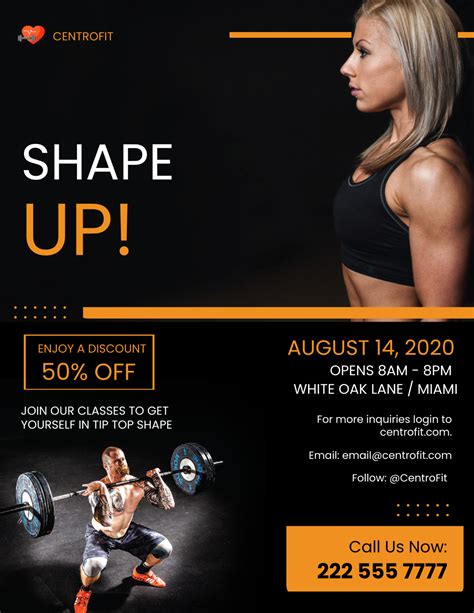 Exercise Flyer Template