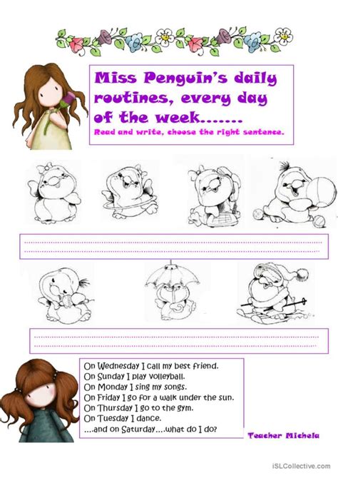 Exercise Penguin Daily Routine