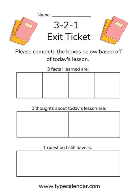 Exit Ticket Templates