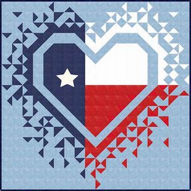 Exploding Heart Of Texas Quilt Pattern