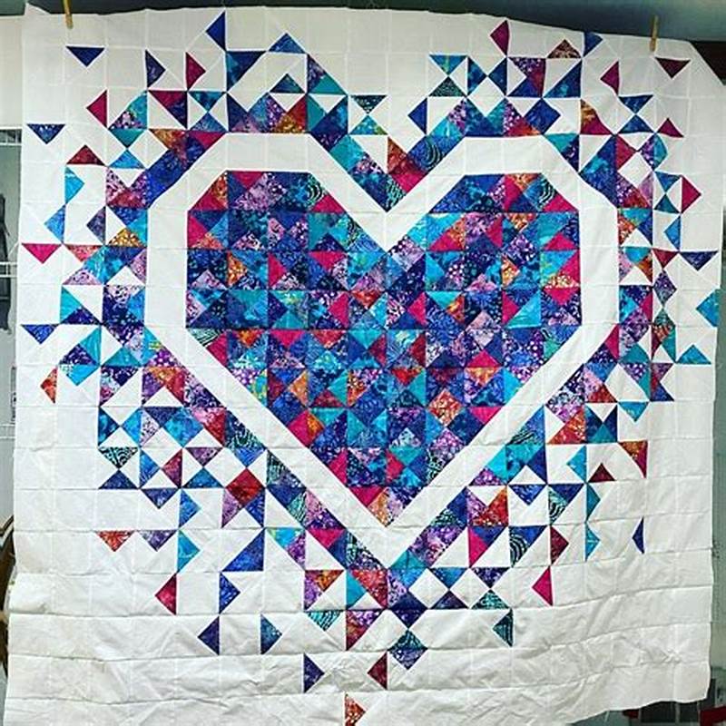 Exploding Heart Quilt Pattern Fabric Requirements