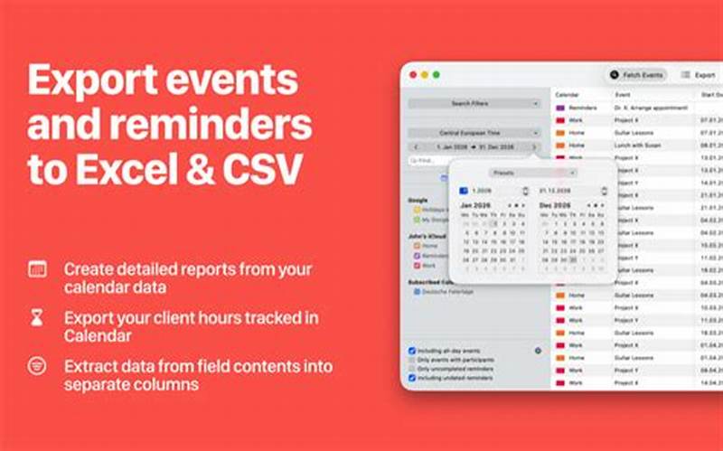 Export Icloud Calendar To Excel