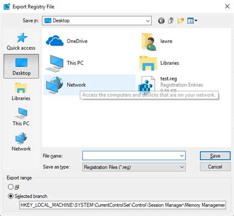 Export Registry
