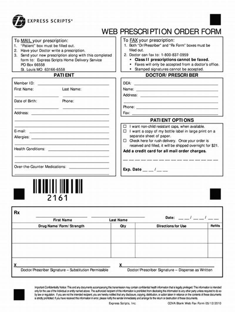 Express Scripts Mail Order Fax Form
