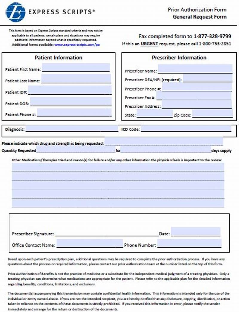 Express Scripts Non Formulary Exception Form