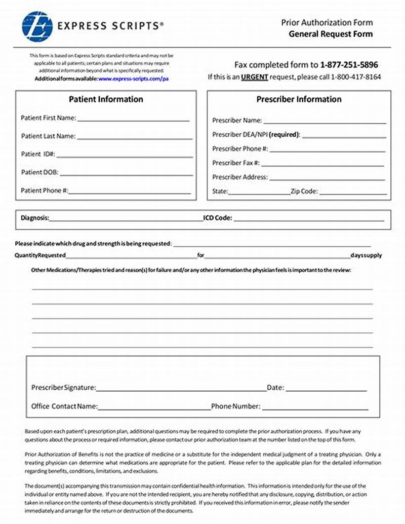 Express Scripts Prior Auth Appeal Form