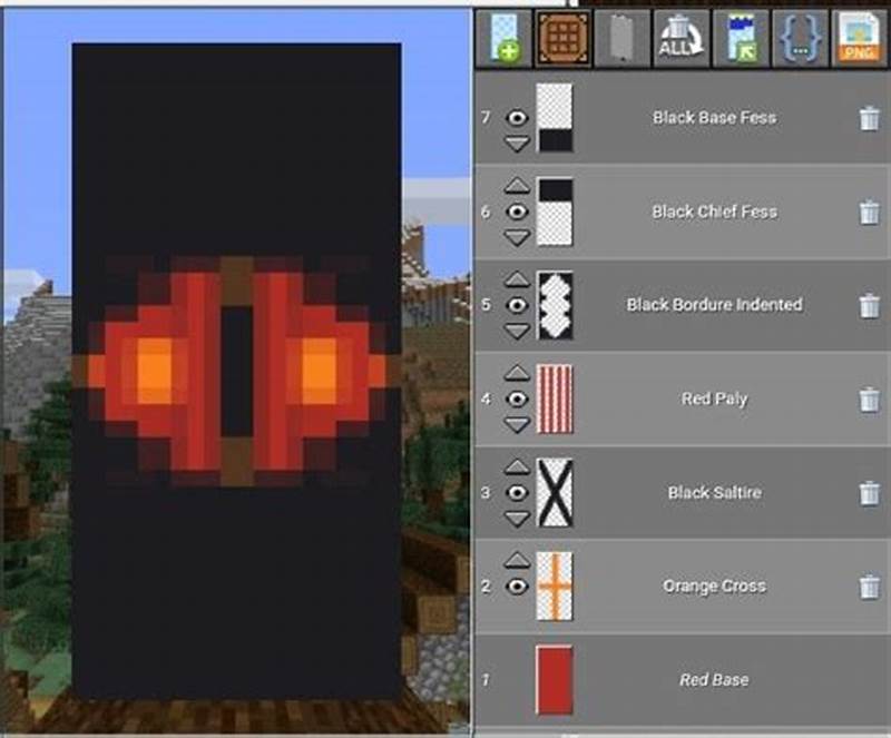 Eye Banner Pattern Minecraft