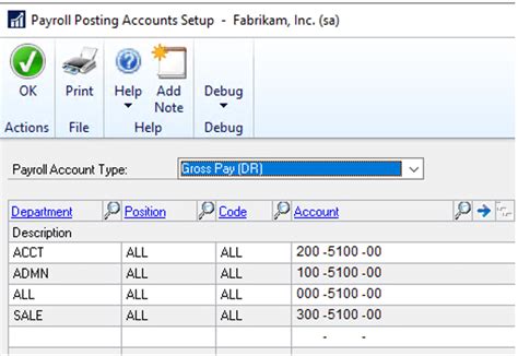 FA-AP Post Accounts Setup Dynamics GP