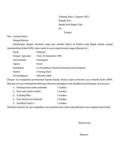 FAQ Seputar Surat Lamaran KPM