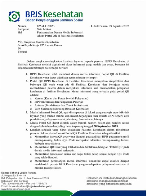 FAQ Seputar Surat Penunjukan PIC BPJS