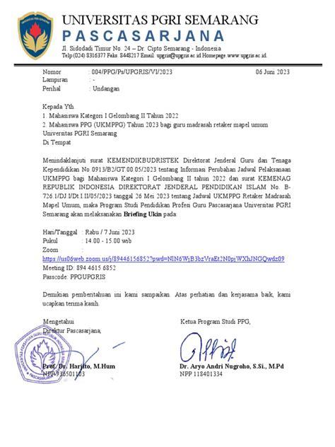 FAQ Seputar Surat Undangan Briefing
