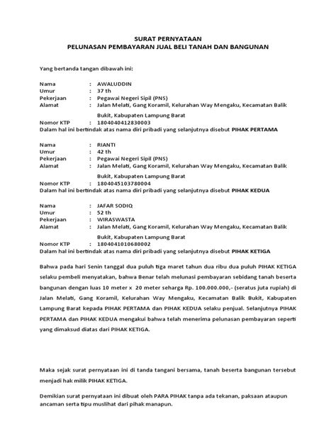 FAQ Surat Pelunasan Tanah
