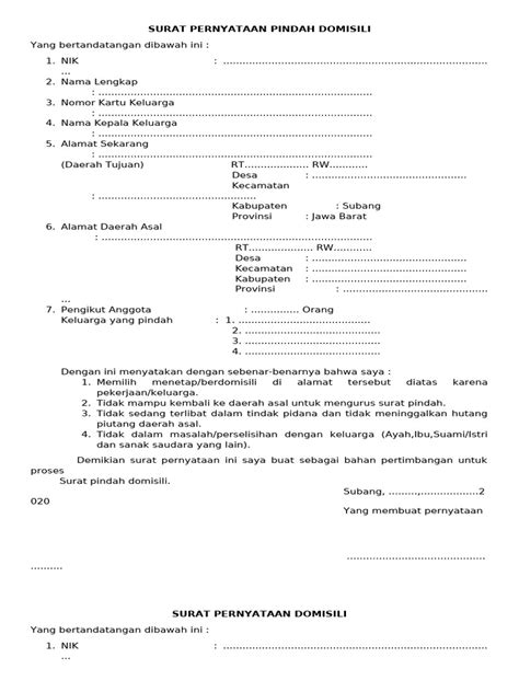 FAQ Surat Pindah Domisili