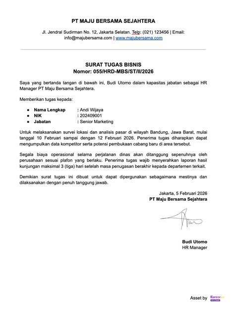 FAQ Surat Tugas