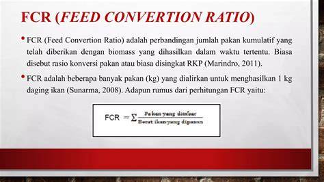 FCR pada Ikan